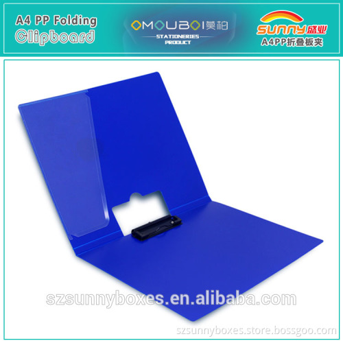 Hard & Eco-friendly PP File Holder Document Metal Board Clip Folder